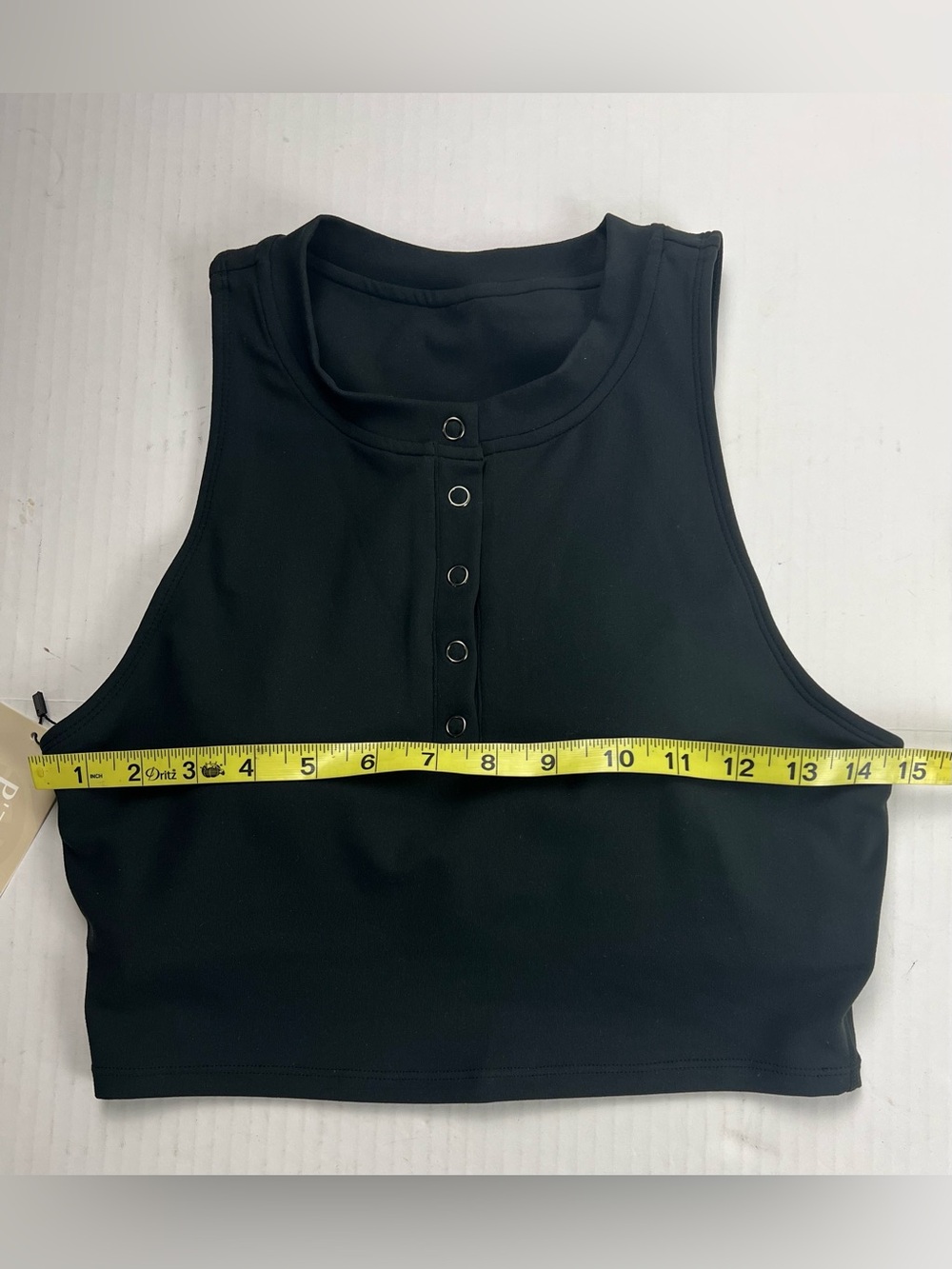 P'Tula Henley Crop Top - Picture 10 of 11